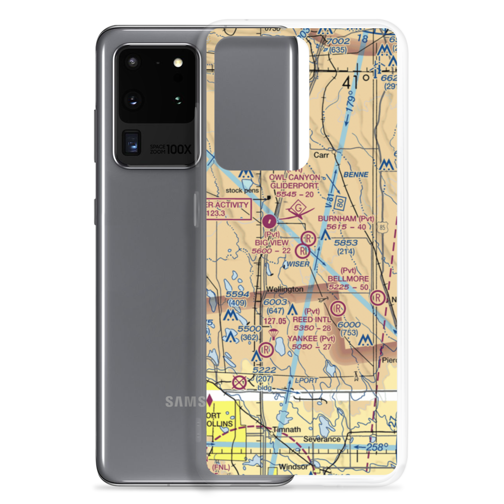 Big View Airport (CO67) VFR Sectional Samsung Case Samsung Galaxy S20 Ultra model shown