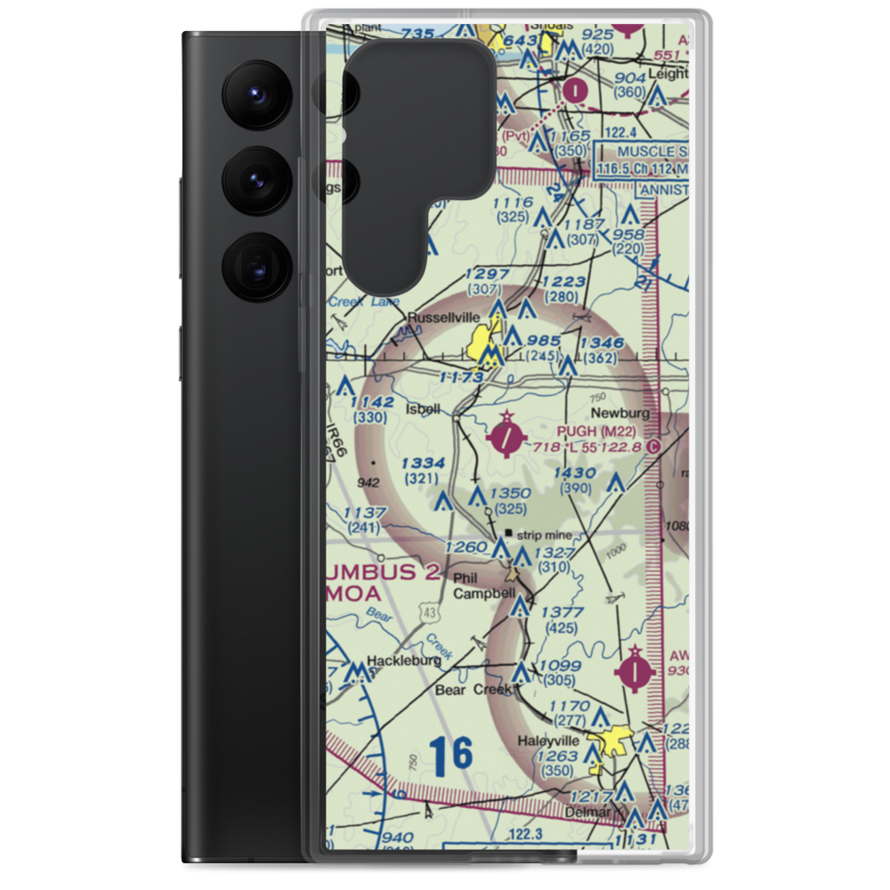 Bill Pugh Field (M22) VFR Sectional Samsung Case Samsung Galaxy S22 Ultra model shown