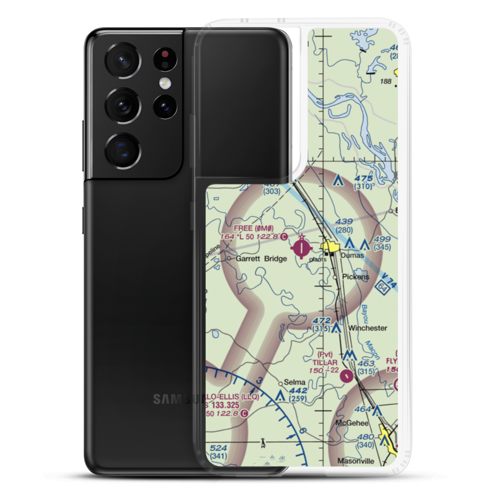 Billy Free Municipal Airport (0M0) VFR Sectional Samsung Case Samsung Galaxy S21 Ultra model shown