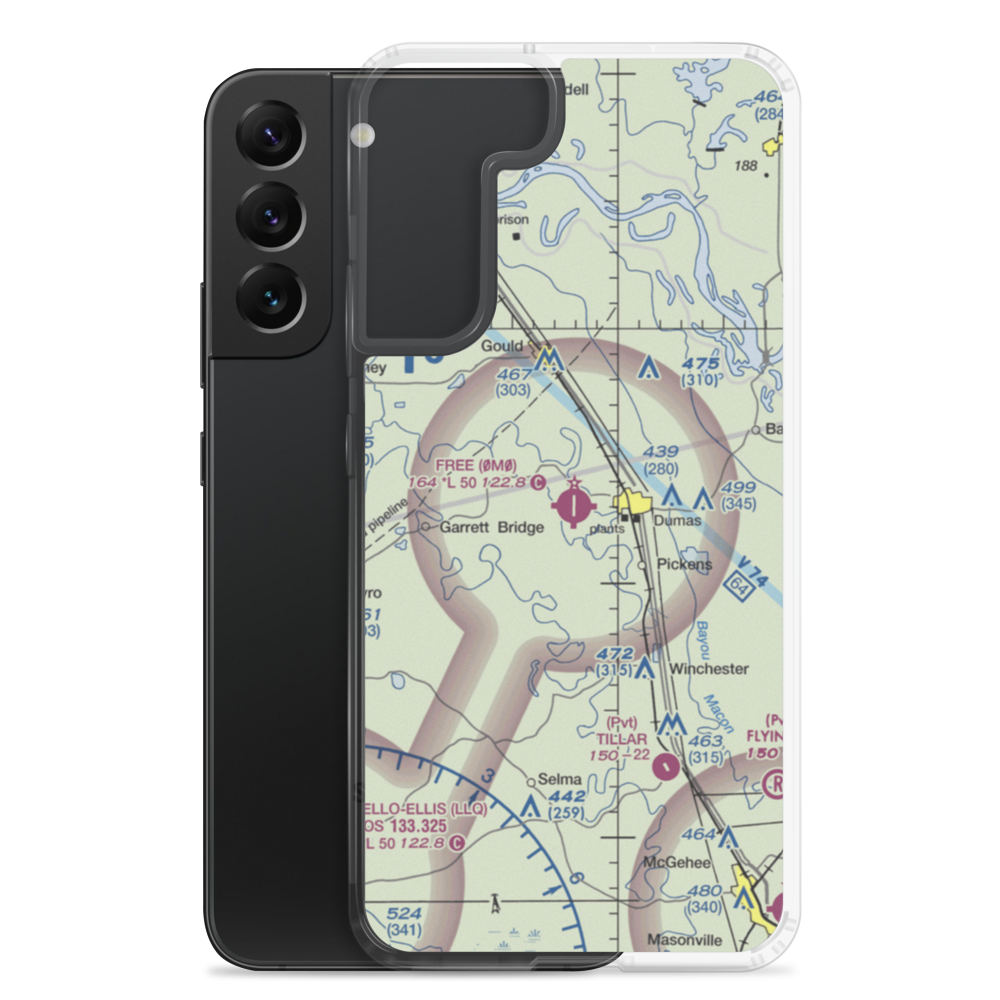 Billy Free Municipal Airport (0M0) VFR Sectional Samsung Case Samsung Galaxy S22 Plus model shown