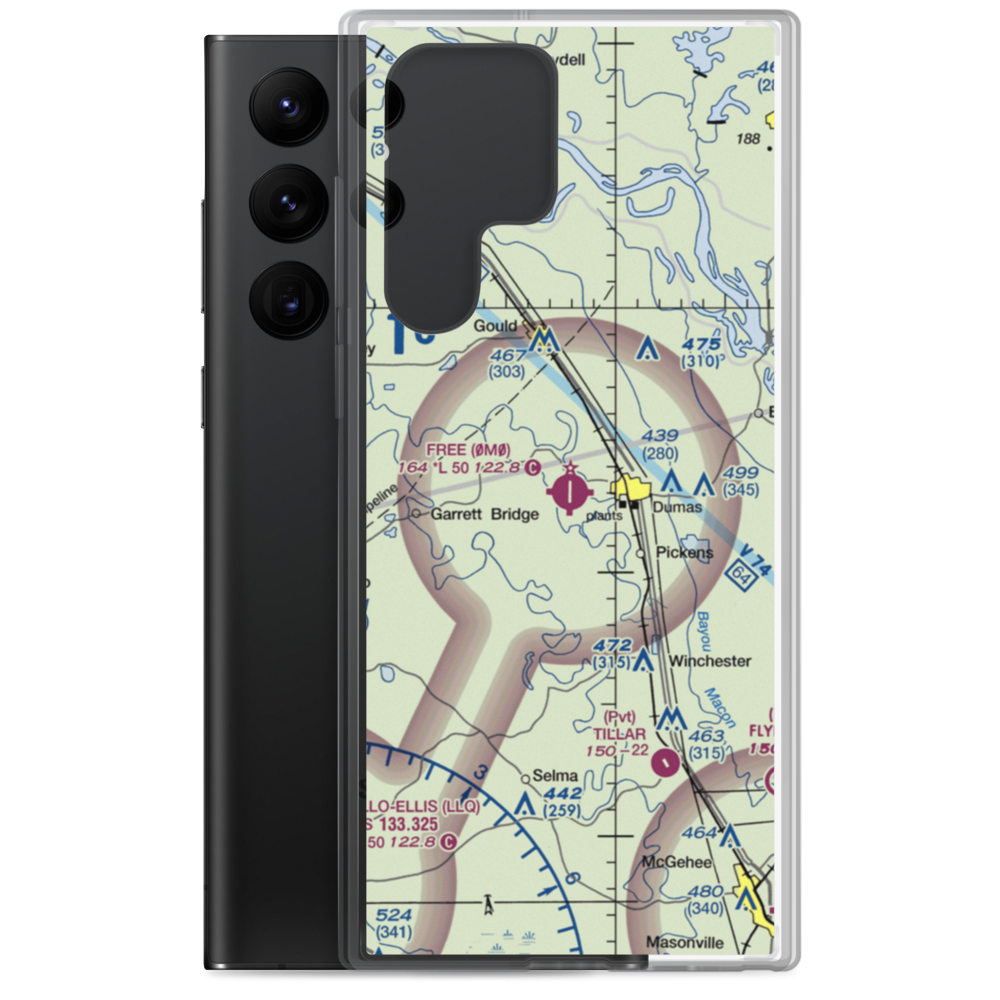 Billy Free Municipal Airport (0M0) VFR Sectional Samsung Case Samsung Galaxy S22 Ultra model shown