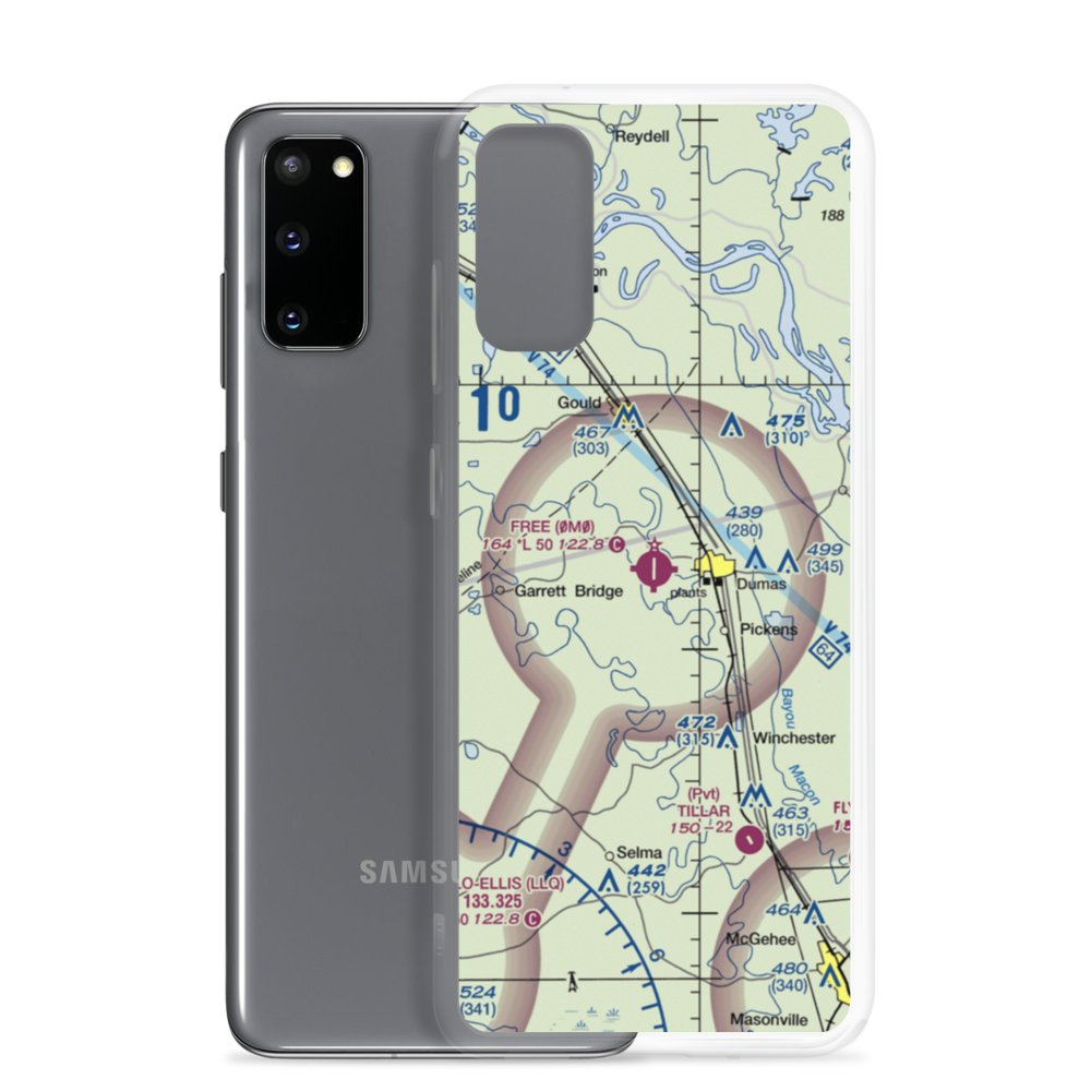 Billy Free Municipal Airport (0M0) VFR Sectional Samsung Case Samsung Galaxy S20 model shown