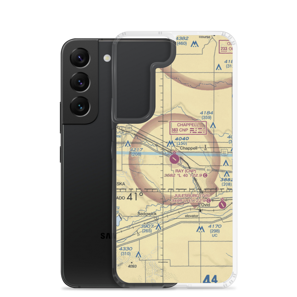 Billy G Ray Field (CNP) VFR Sectional Samsung Case Samsung Galaxy S22 model shown
