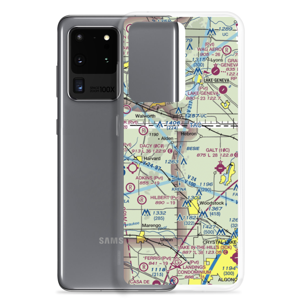 Bingham Airport (IL05) VFR Sectional Samsung Case Samsung Galaxy S20 Ultra model shown