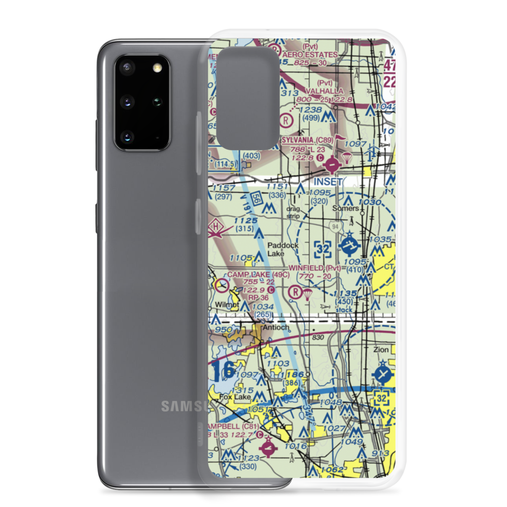 Binzel Airport (WI95) VFR Sectional Samsung Case Samsung Galaxy S20 Plus model shown