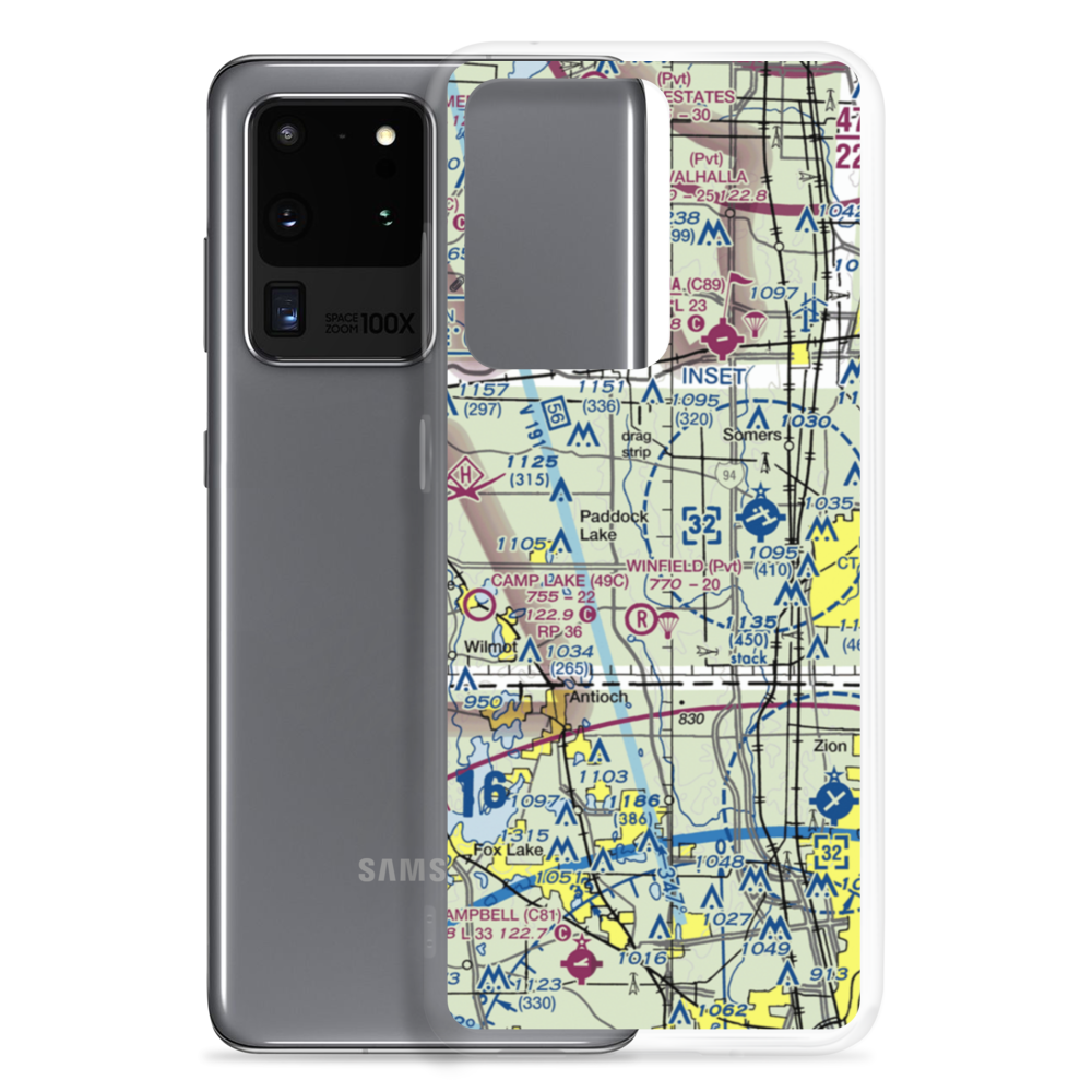 Binzel Airport (WI95) VFR Sectional Samsung Case Samsung Galaxy S20 Ultra model shown