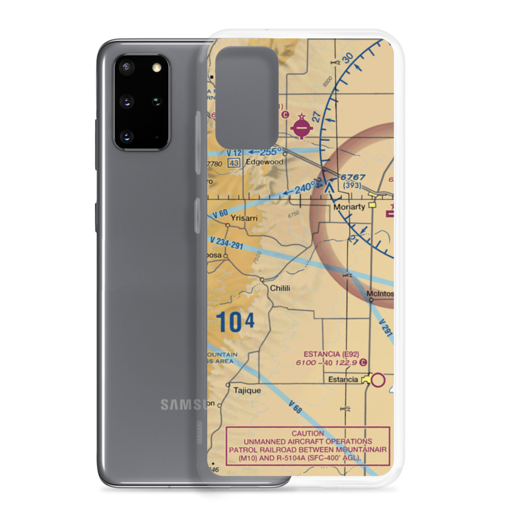 Biplane Ranch Airport (NM02) VFR Sectional Samsung Case Samsung Galaxy S20 Plus model shown