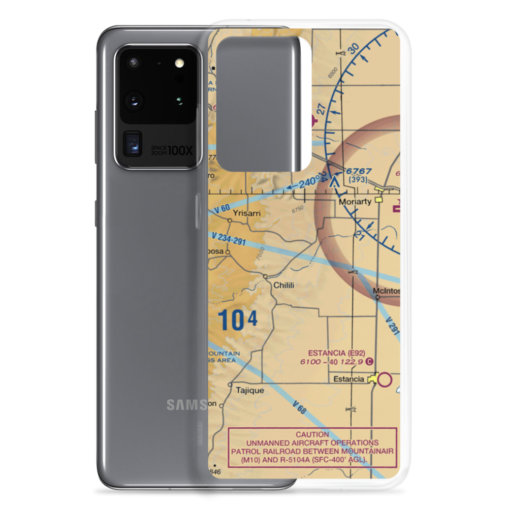 Biplane Ranch Airport (NM02) VFR Sectional Samsung Case Samsung Galaxy S20 Ultra model shown