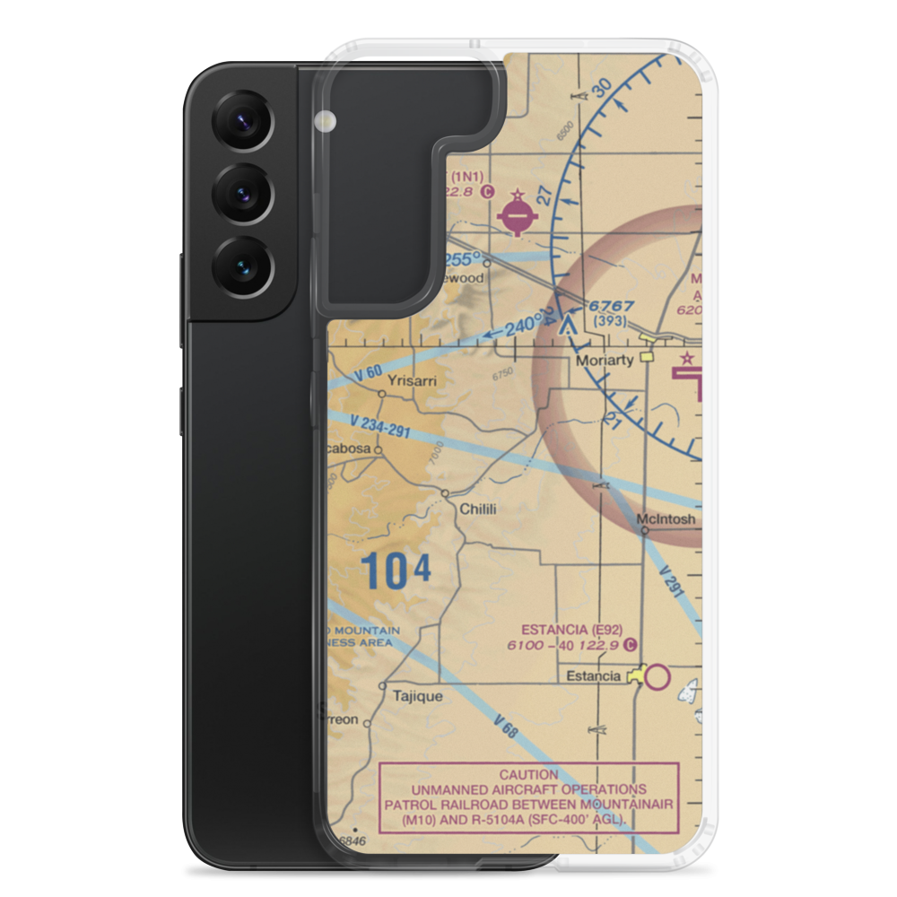 Biplane Ranch Airport (NM02) VFR Sectional Samsung Case Samsung Galaxy S22 Plus model shown