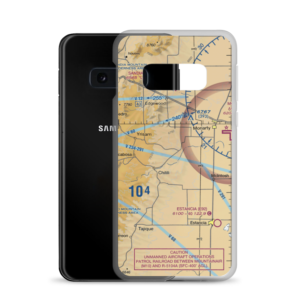 Biplane Ranch Airport (NM02) VFR Sectional Samsung Case Samsung Galaxy S10e model shown