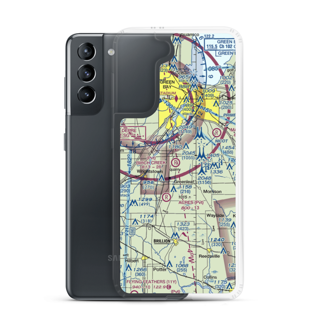 Birch Creek Airport (WS43) VFR Sectional Samsung Case Samsung Galaxy S21 model shown