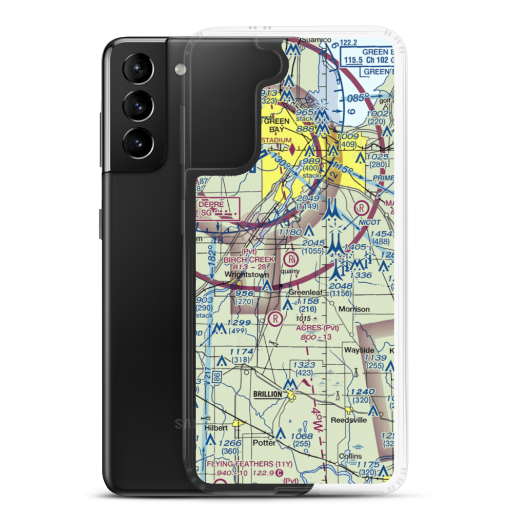 Birch Creek Airport (WS43) VFR Sectional Samsung Case Samsung Galaxy S21 Plus model shown