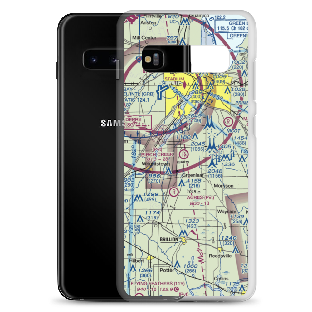 Birch Creek Airport (WS43) VFR Sectional Samsung Case Samsung Galaxy S10+ model shown