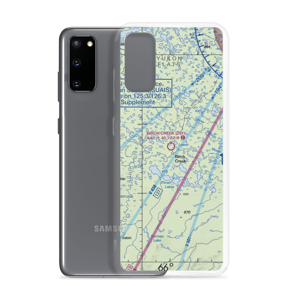 Birch Creek Airport (Z91) VFR Sectional Samsung Case Samsung Galaxy S20 model shown