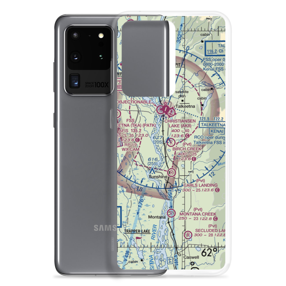 Birch Creek Landing (51AK) VFR Sectional Samsung Case Samsung Galaxy S20 Ultra model shown