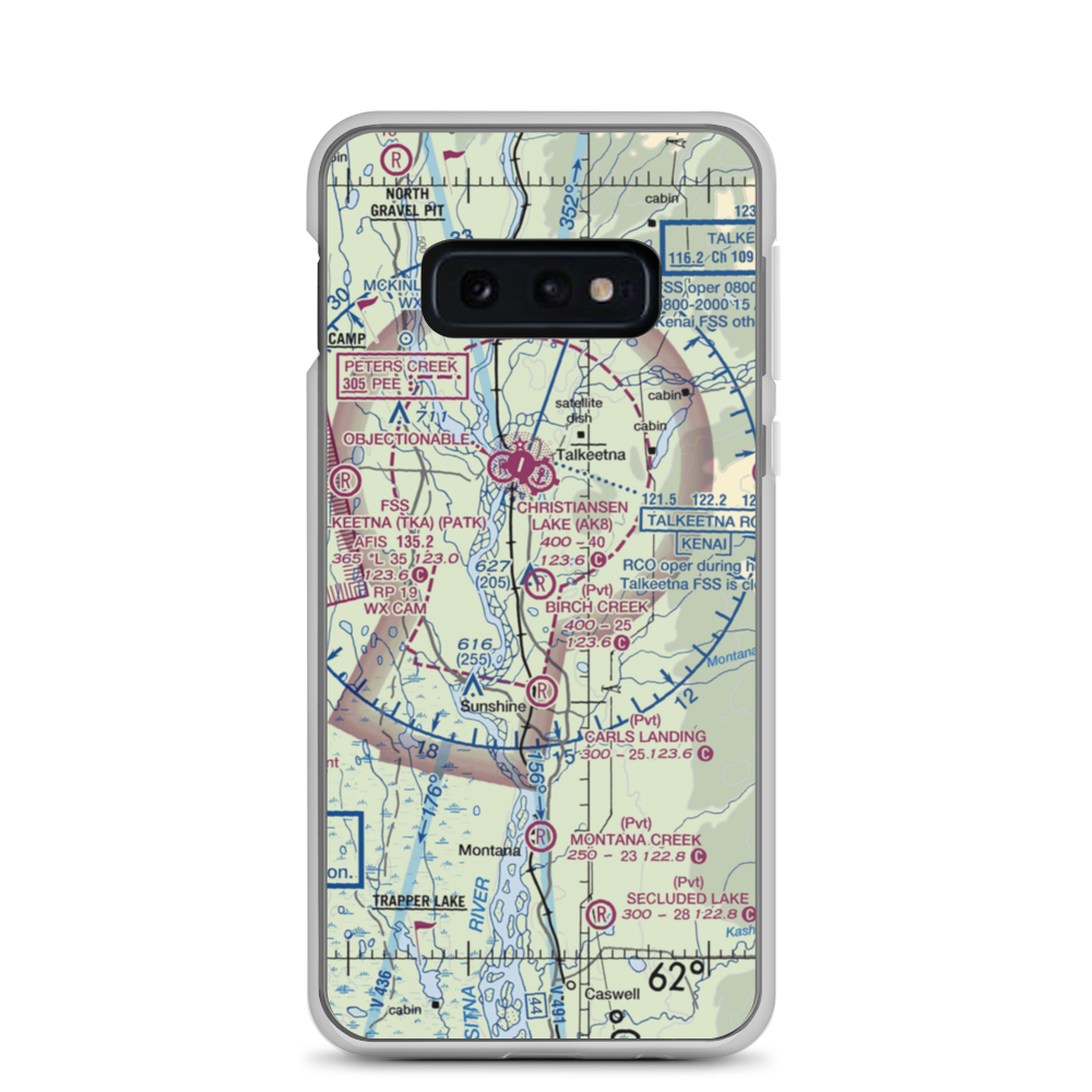 Birch Creek Landing (51AK) VFR Sectional Samsung Case Samsung Galaxy S10e model shown