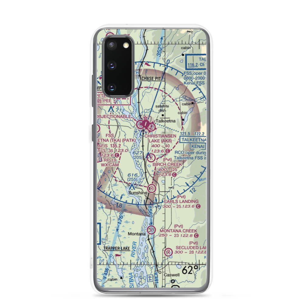 Birch Creek Landing (51AK) VFR Sectional Samsung Case Samsung Galaxy S20 model shown