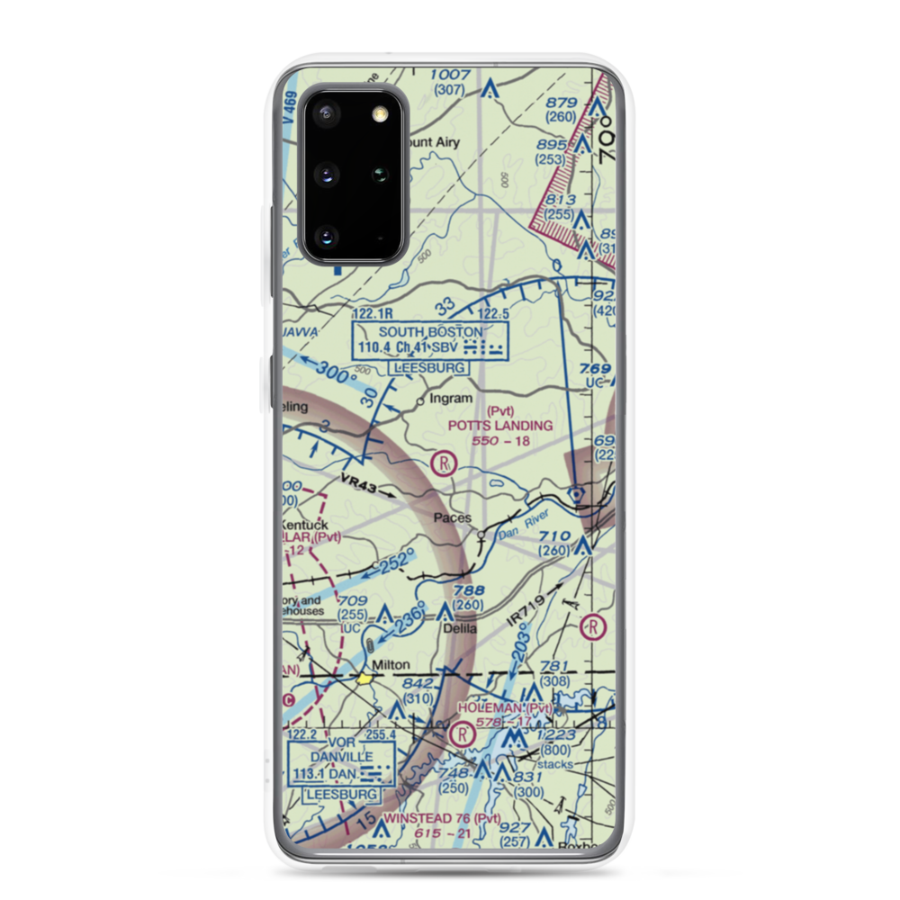 Birch Creek Plantation Airport (3VG9) VFR Sectional Samsung Case Samsung Galaxy S20 Plus model shown