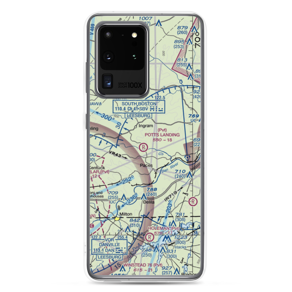 Birch Creek Plantation Airport (3VG9) VFR Sectional Samsung Case Samsung Galaxy S20 Ultra model shown