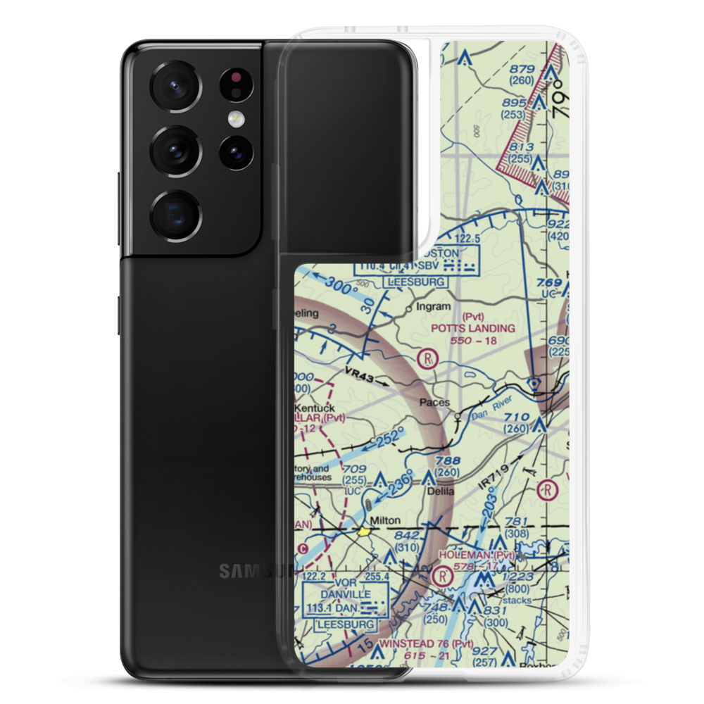 Birch Creek Plantation Airport (3VG9) VFR Sectional Samsung Case Samsung Galaxy S21 Ultra model shown