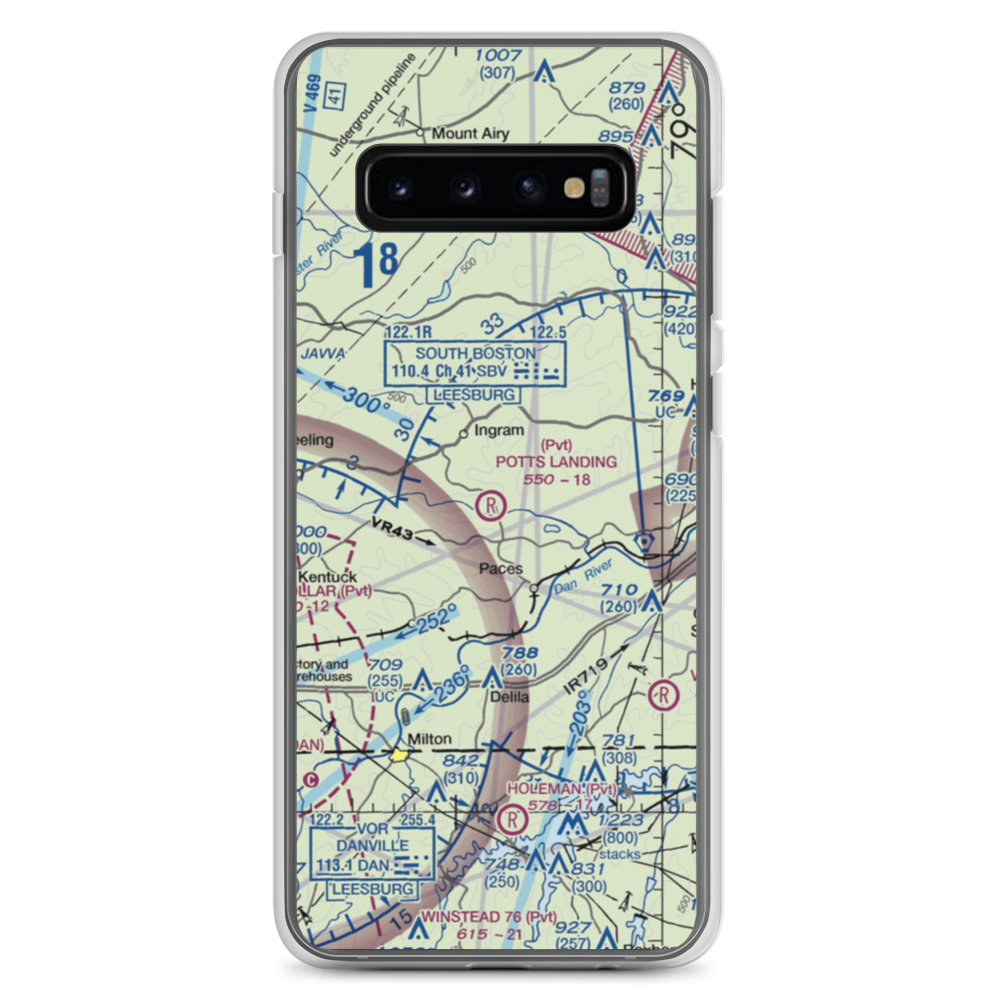 Birch Creek Plantation Airport (3VG9) VFR Sectional Samsung Case Samsung Galaxy S10+ model shown