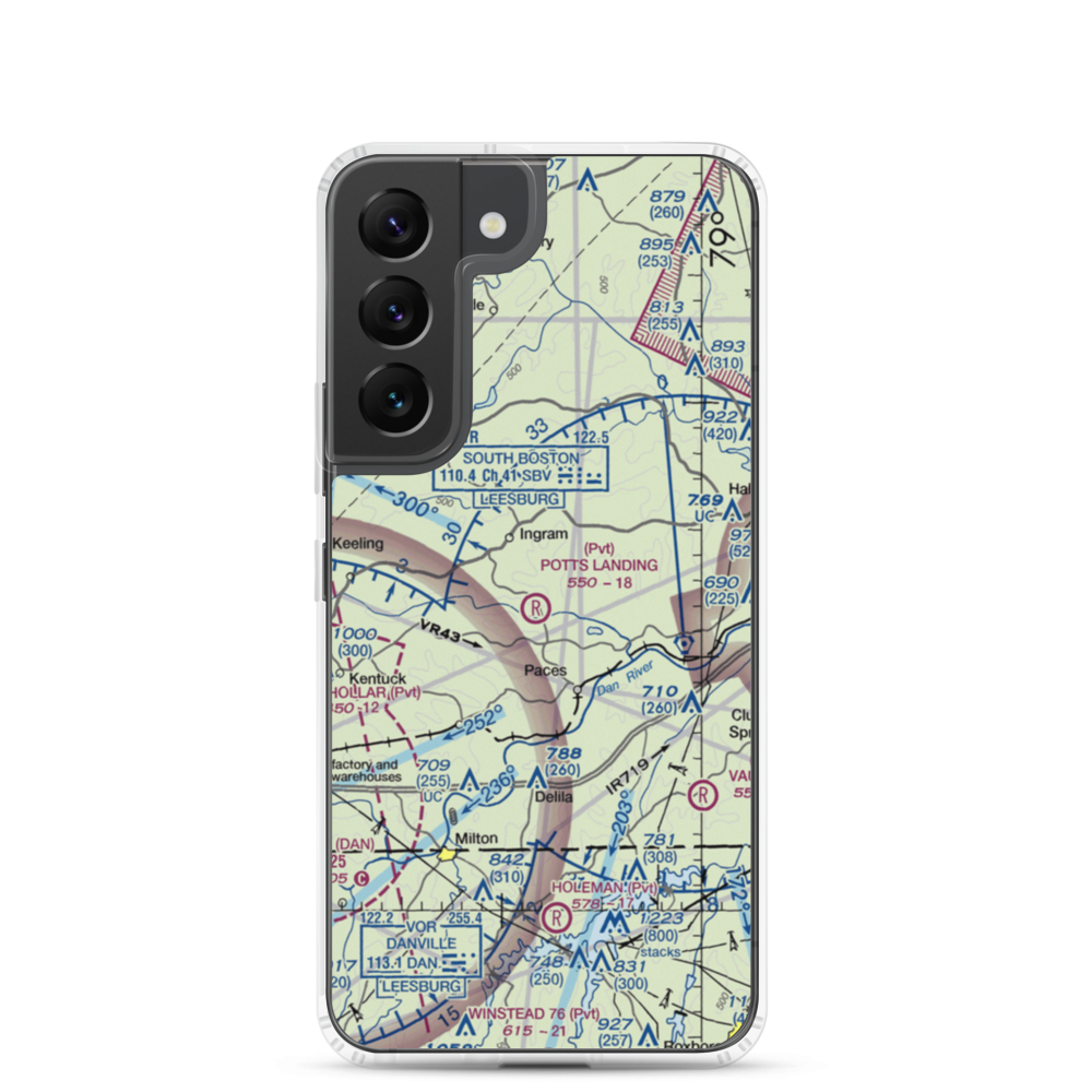 Birch Creek Plantation Airport (3VG9) VFR Sectional Samsung Case Samsung Galaxy S22 model shown