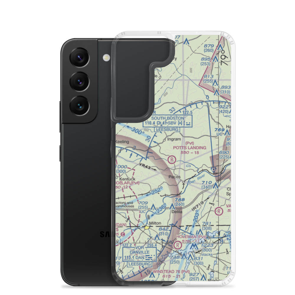 Birch Creek Plantation Airport (3VG9) VFR Sectional Samsung Case Samsung Galaxy S22 model shown