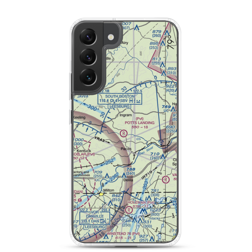 Birch Creek Plantation Airport (3VG9) VFR Sectional Samsung Case Samsung Galaxy S22 Plus model shown