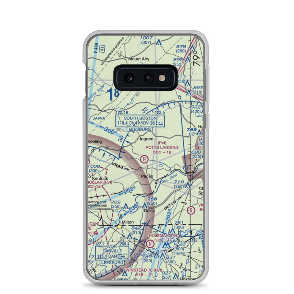 Birch Creek Plantation Airport (3VG9) VFR Sectional Samsung Case Samsung Galaxy S10e model shown