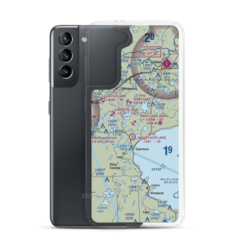 Birch Lake Seaplane Base (M69) VFR Sectional Samsung Case Samsung Galaxy S21 model shown