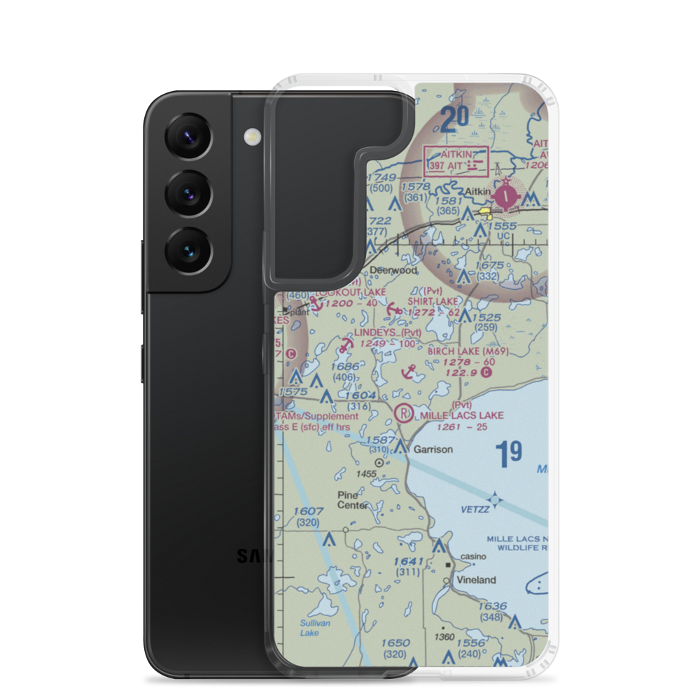 Birch Lake Seaplane Base (M69) VFR Sectional Samsung Case Samsung Galaxy S22 model shown