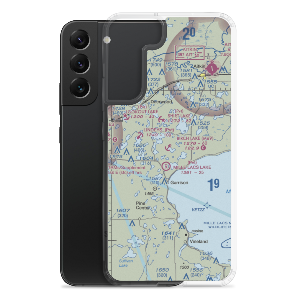 Birch Lake Seaplane Base (M69) VFR Sectional Samsung Case Samsung Galaxy S22 Plus model shown