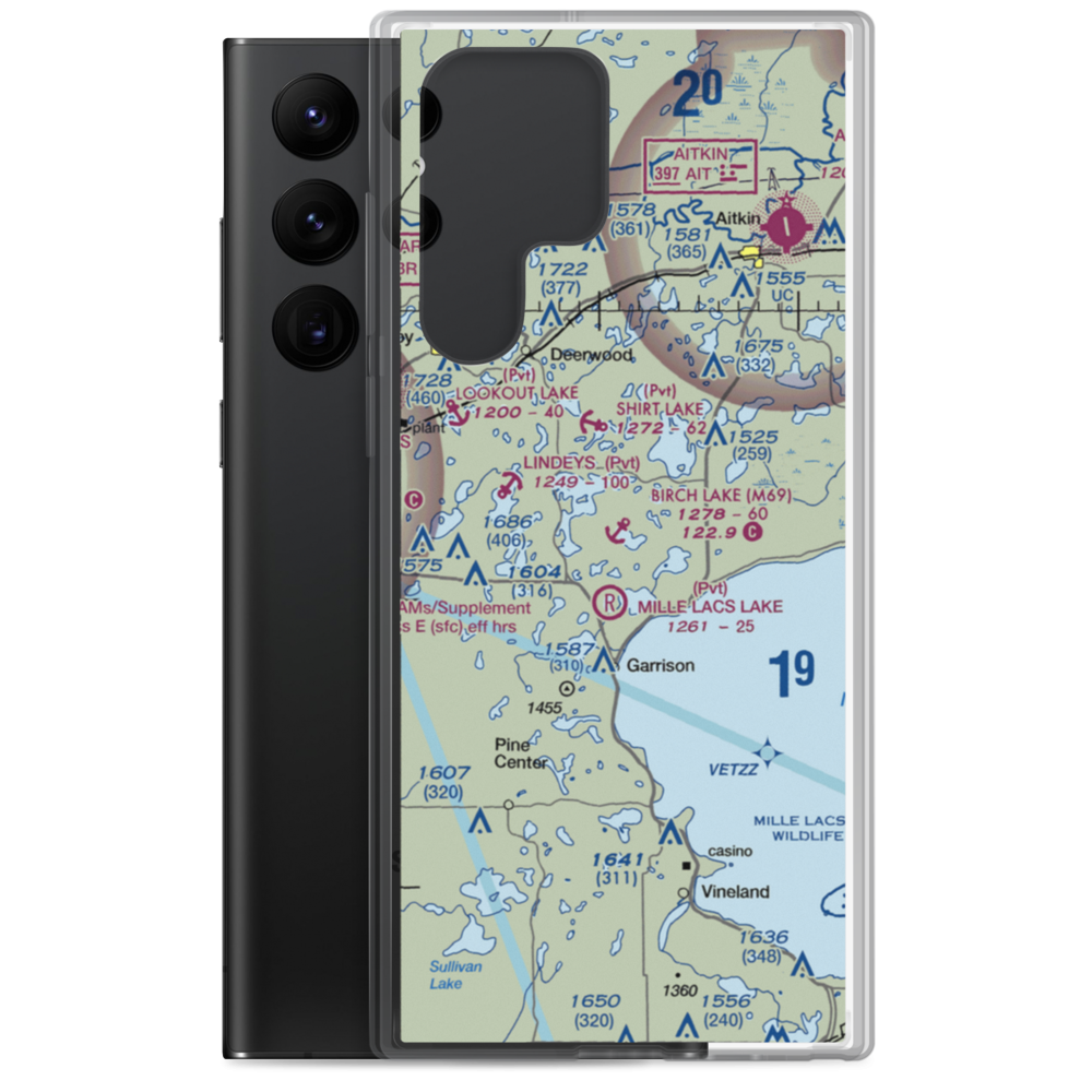 Birch Lake Seaplane Base (M69) VFR Sectional Samsung Case Samsung Galaxy S22 Ultra model shown