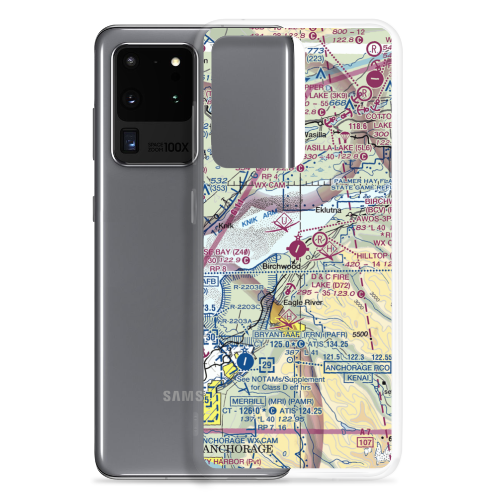 Birchwood Airport (BCV) VFR Sectional Samsung Case Samsung Galaxy S20 Ultra model shown