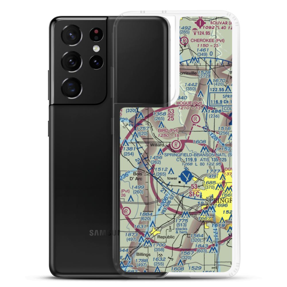 Bird Field (2MO1) VFR Sectional Samsung Case Samsung Galaxy S21 Ultra model shown
