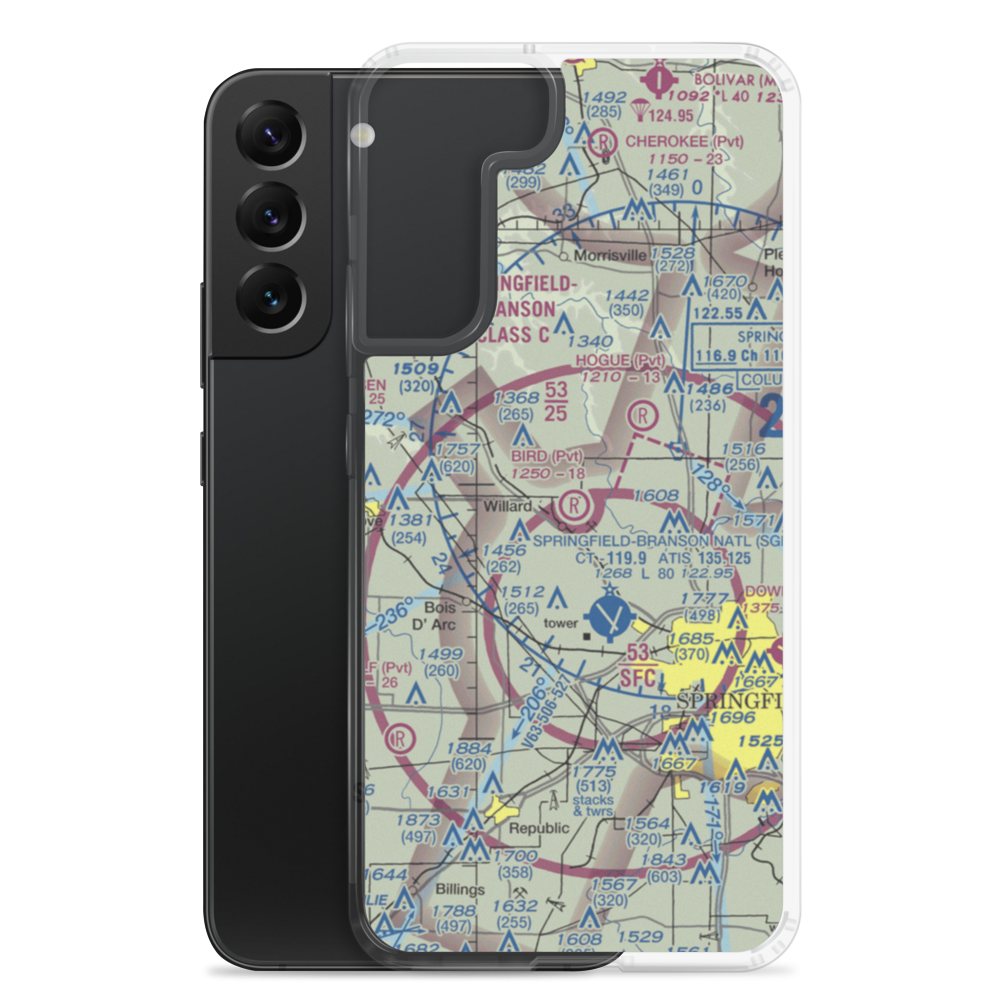 Bird Field (2MO1) VFR Sectional Samsung Case Samsung Galaxy S22 Plus model shown
