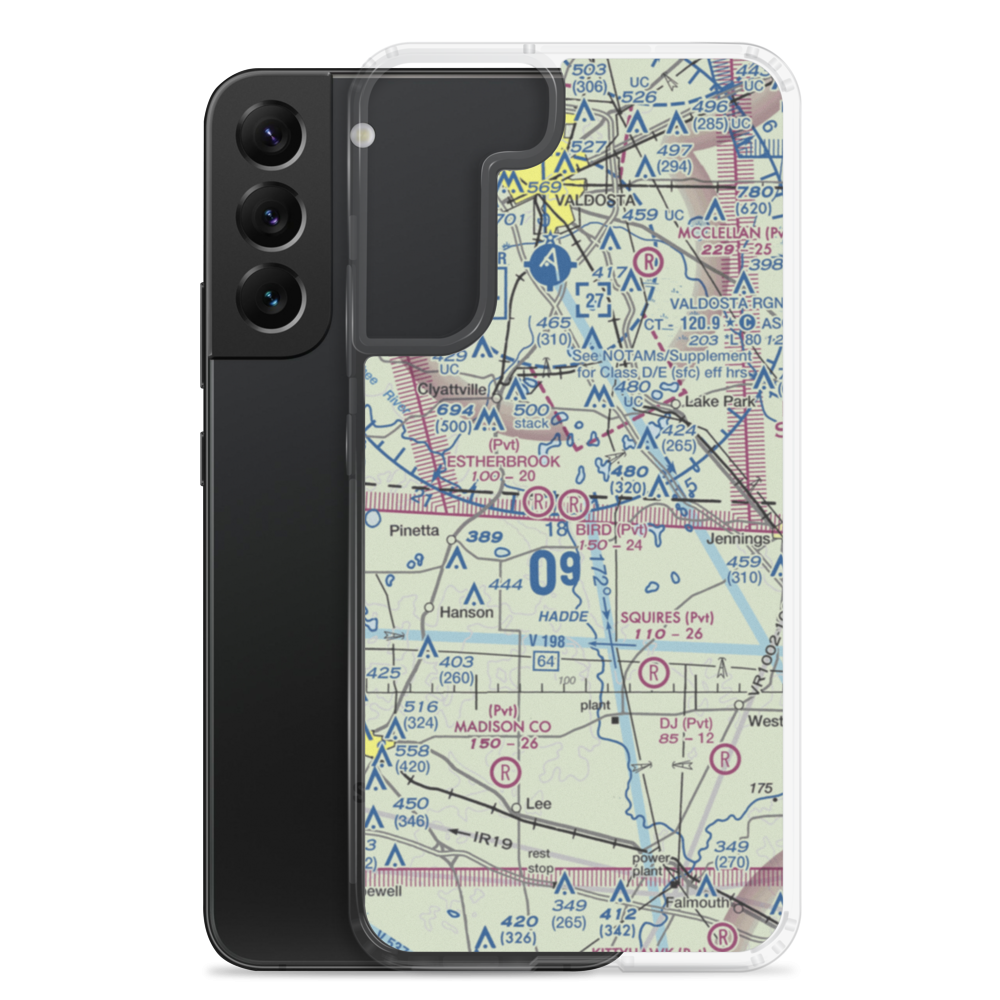 Bird Field (FA11) VFR Sectional Samsung Case Samsung Galaxy S22 Plus model shown