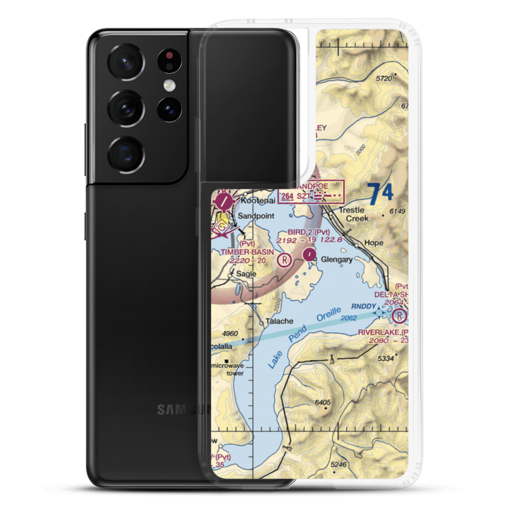 Bird Nr 2 Airport (ID19) VFR Sectional Samsung Case Samsung Galaxy S21 Ultra model shown