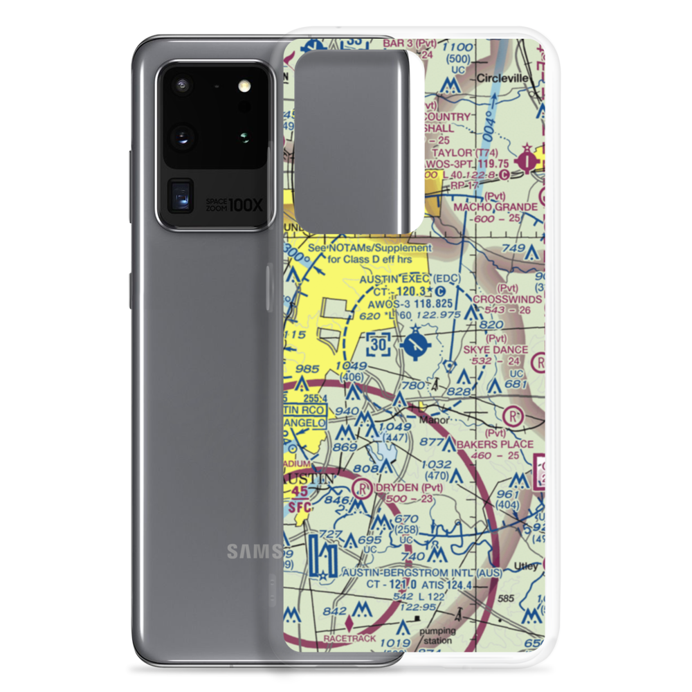 Bird's Nest Airport (6R4) VFR Sectional Samsung Case Samsung Galaxy S20 Ultra model shown
