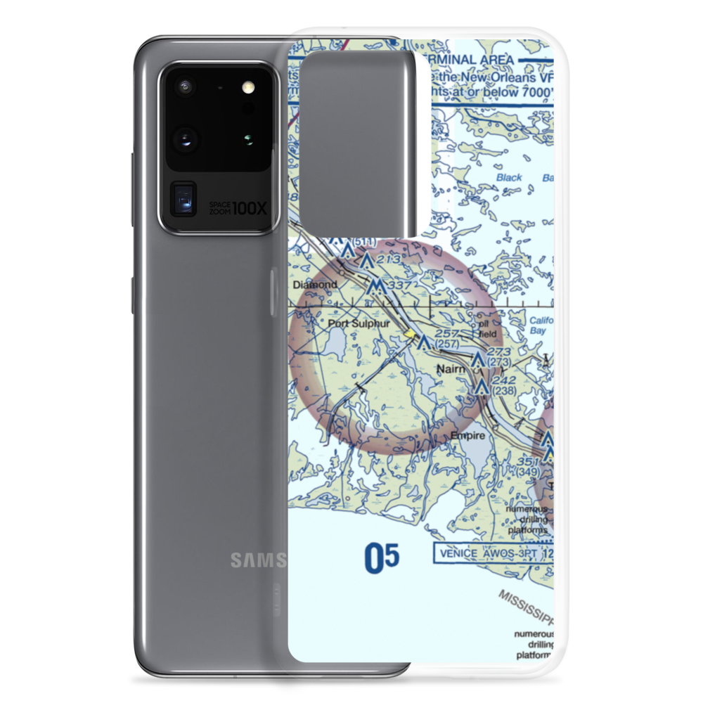 Birdwin Airport (7LA1) VFR Sectional Samsung Case Samsung Galaxy S20 Ultra model shown