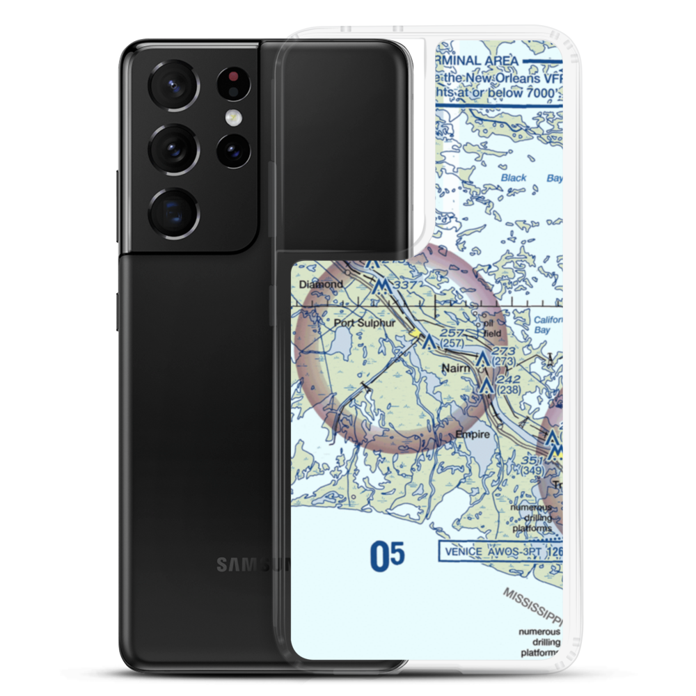 Birdwin Airport (7LA1) VFR Sectional Samsung Case Samsung Galaxy S21 Ultra model shown
