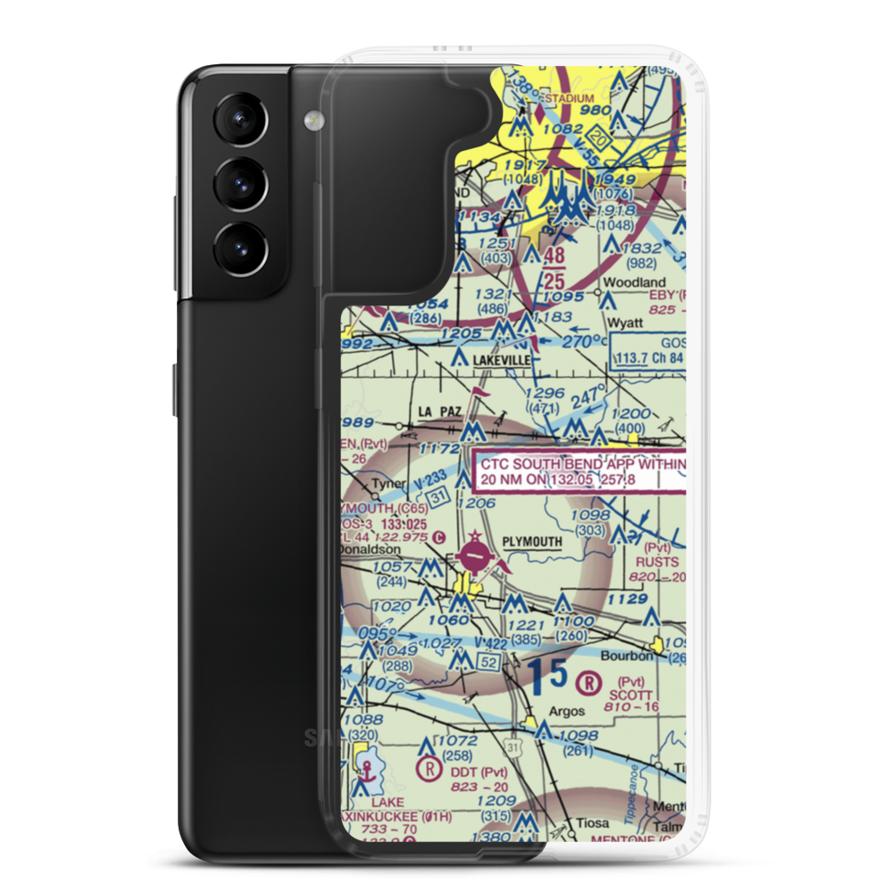 Birkey Private Airport (3II8) VFR Sectional Samsung Case Samsung Galaxy S21 Plus model shown