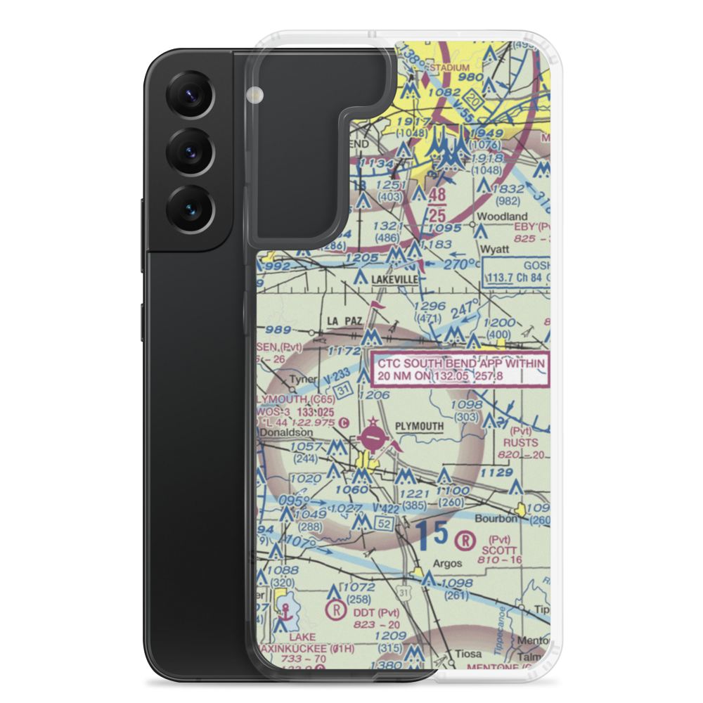 Birkey Private Airport (3II8) VFR Sectional Samsung Case Samsung Galaxy S22 Plus model shown