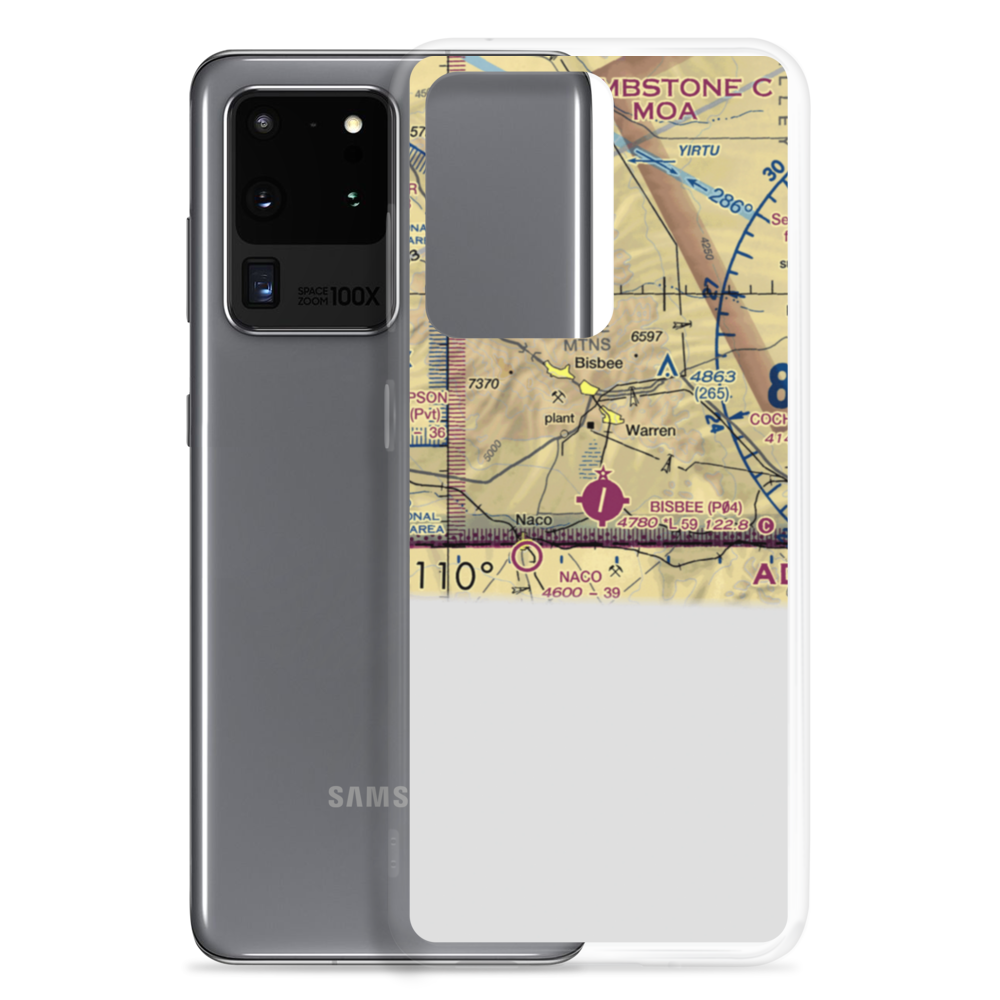 Bisbee Municipal Airport (P04) VFR Sectional Samsung Case Samsung Galaxy S20 Ultra model shown