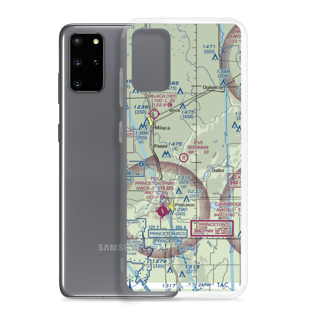 Bishman Private Airport (90MN) VFR Sectional Samsung Case Samsung Galaxy S20 Plus model shown