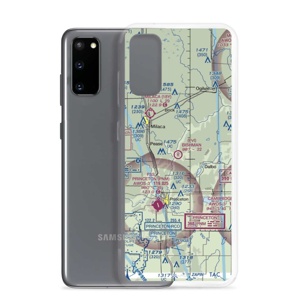 Bishman Private Airport (90MN) VFR Sectional Samsung Case Samsung Galaxy S20 model shown