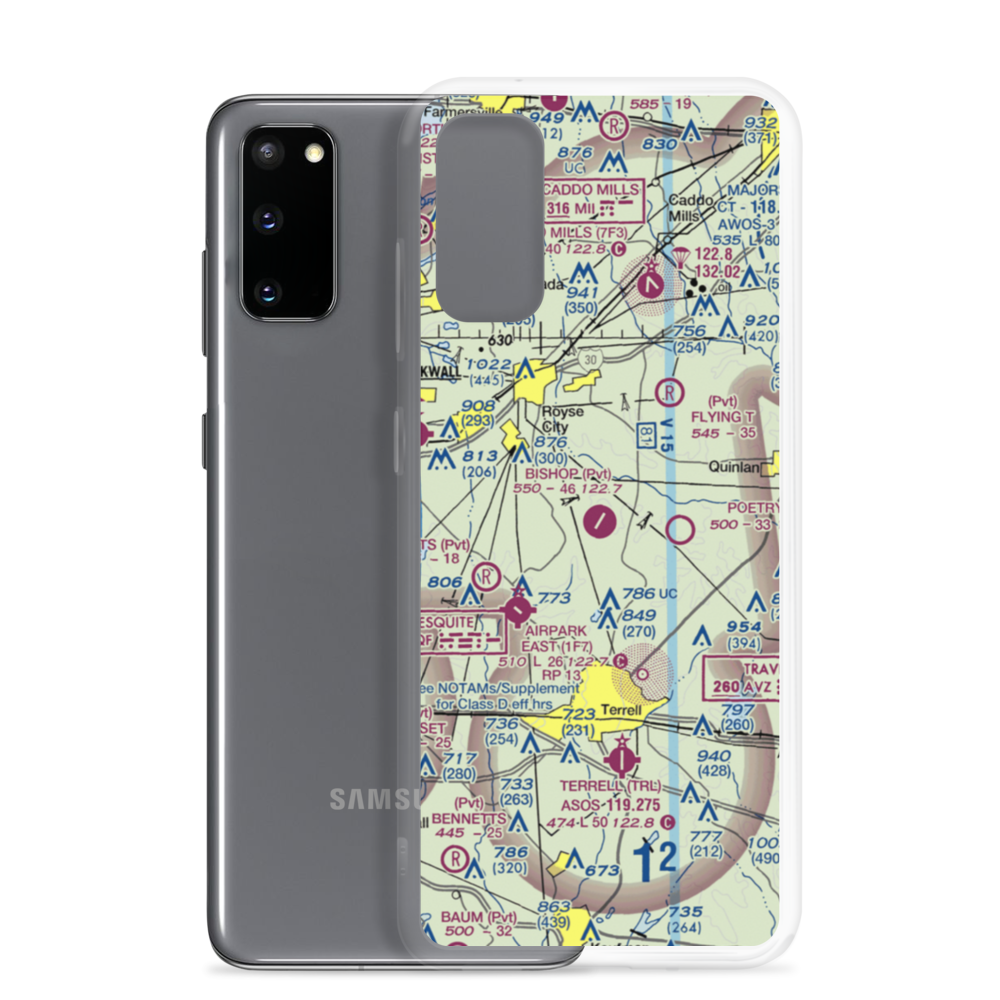 Bishop Field (68TS) VFR Sectional Samsung Case Samsung Galaxy S20 model shown