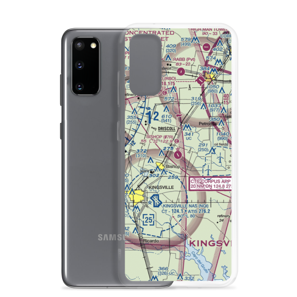 Bishop Municipal Airport (07R) VFR Sectional Samsung Case Samsung Galaxy S20 model shown