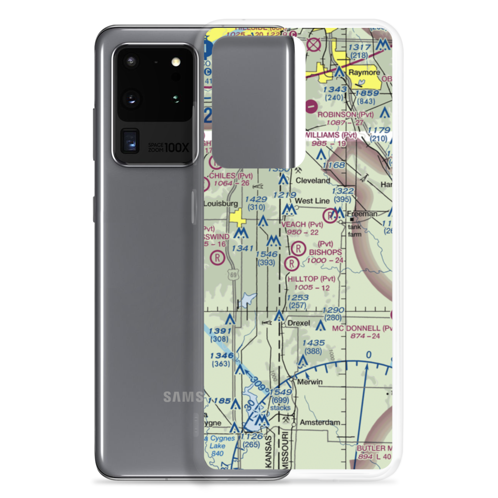 Bishop's Landing Airport (89MO) VFR Sectional Samsung Case Samsung Galaxy S20 Ultra model shown