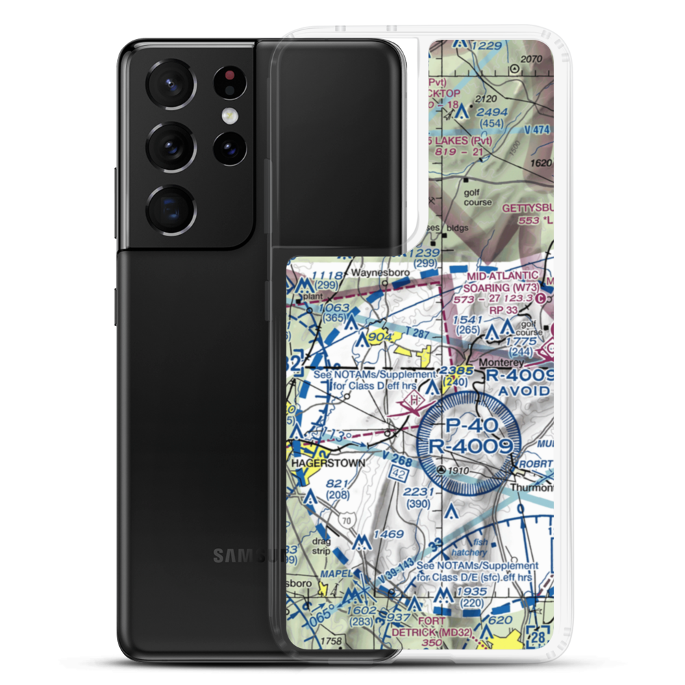 Bittner/Whitsel Airport (PN58) VFR Sectional Samsung Case Samsung Galaxy S21 Ultra model shown